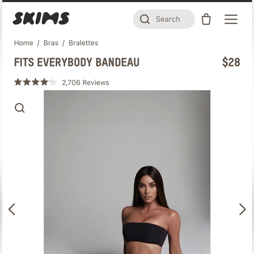 SKIMS fits everybody bandeau